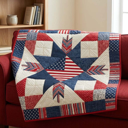 Chevron Star Quilted Blanket NCU0DQQ0540