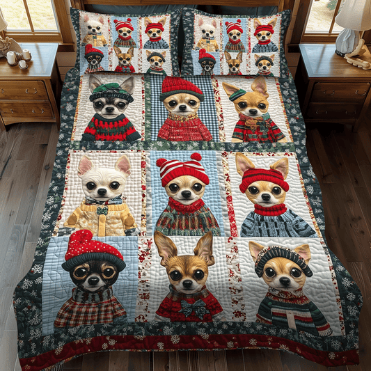 Chichi Wonders 3-Piece Quilted Bedding Set NCU0TH2040
