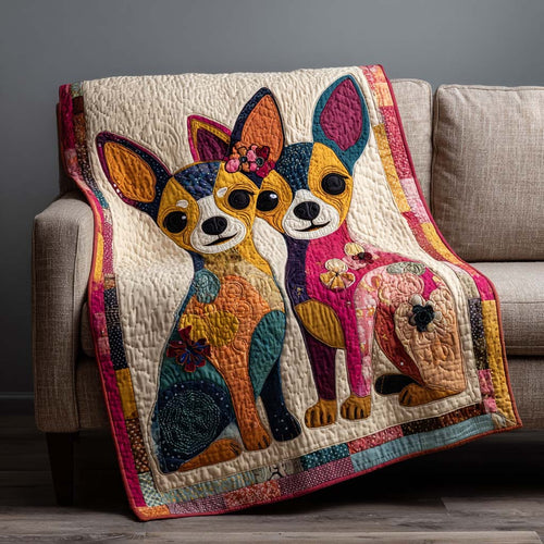 Chihuahua Bliss Quilted Blanket NCU0NNT2723