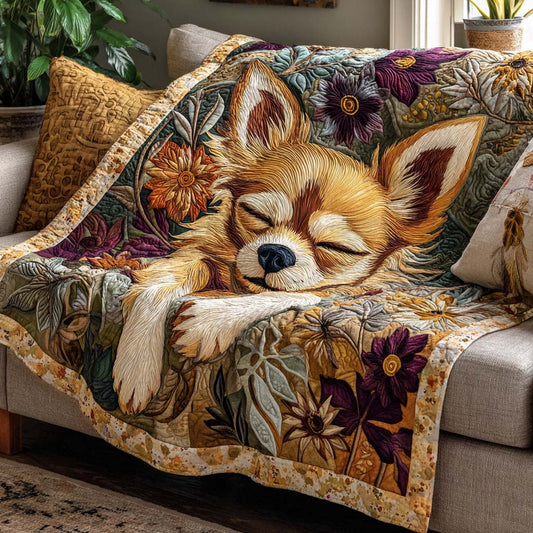 Chihuahua Paw Quilted Blanket NCU0NNT2731