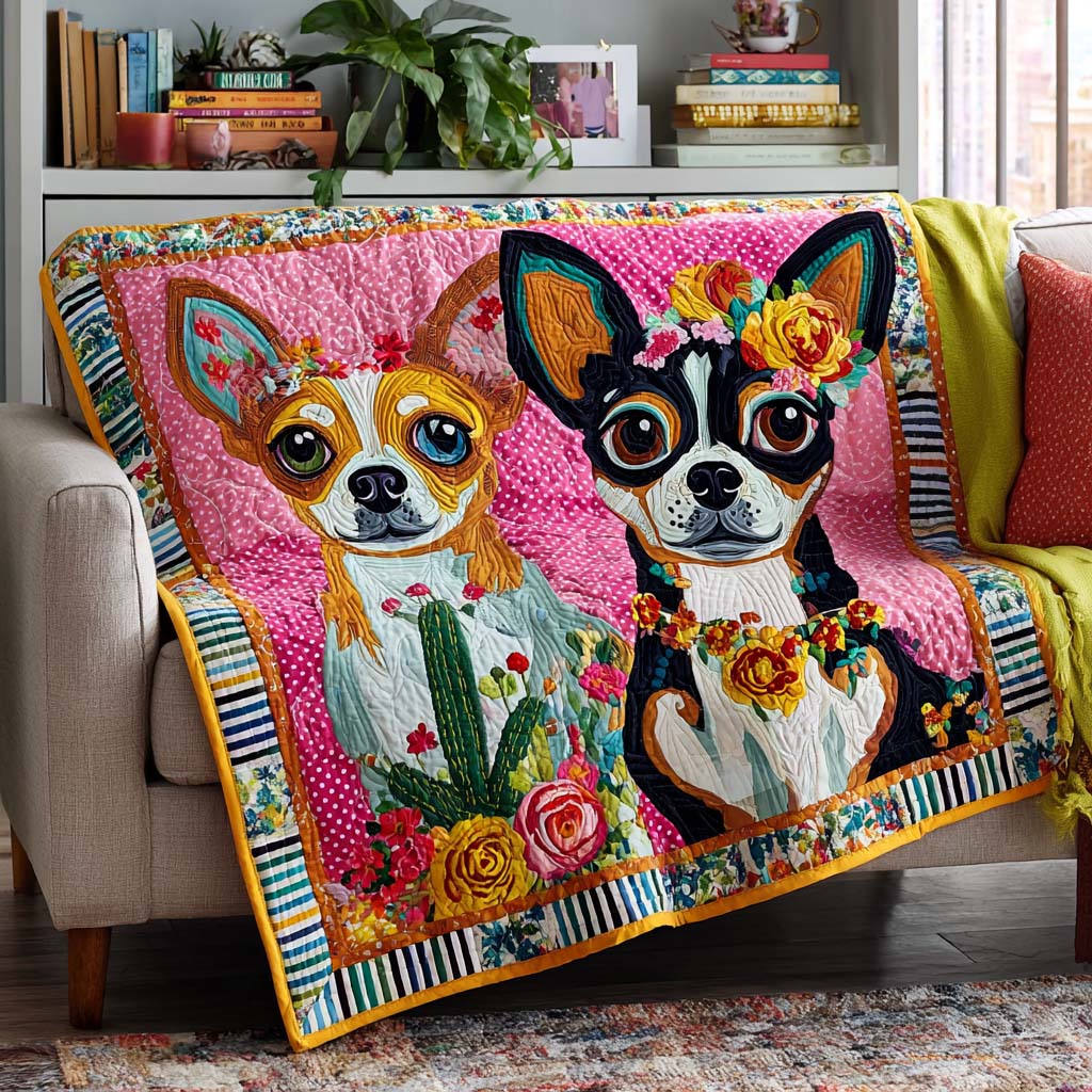 Chihuahua Sweet Quilted Blanket NCU0NNT2735