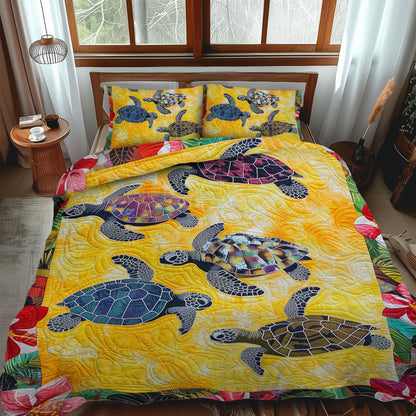 Chill Island 3-Piece Quilted Bedding Set  NCU0TL477