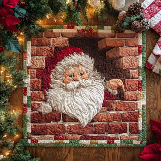 Chimney Claus Quilted Table Topper NCU0NTV579