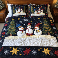 Christmas Cheer Chariot 3-Piece Quilted Bedding Set NCU0PT2190