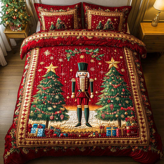 Christmas Sentinel 3-Piece Quilted Bedding Set NCU0NNT156