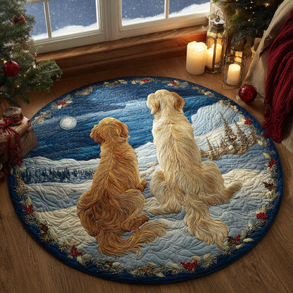 Christmas Companions Quilted Round Mat NCU0DV1164