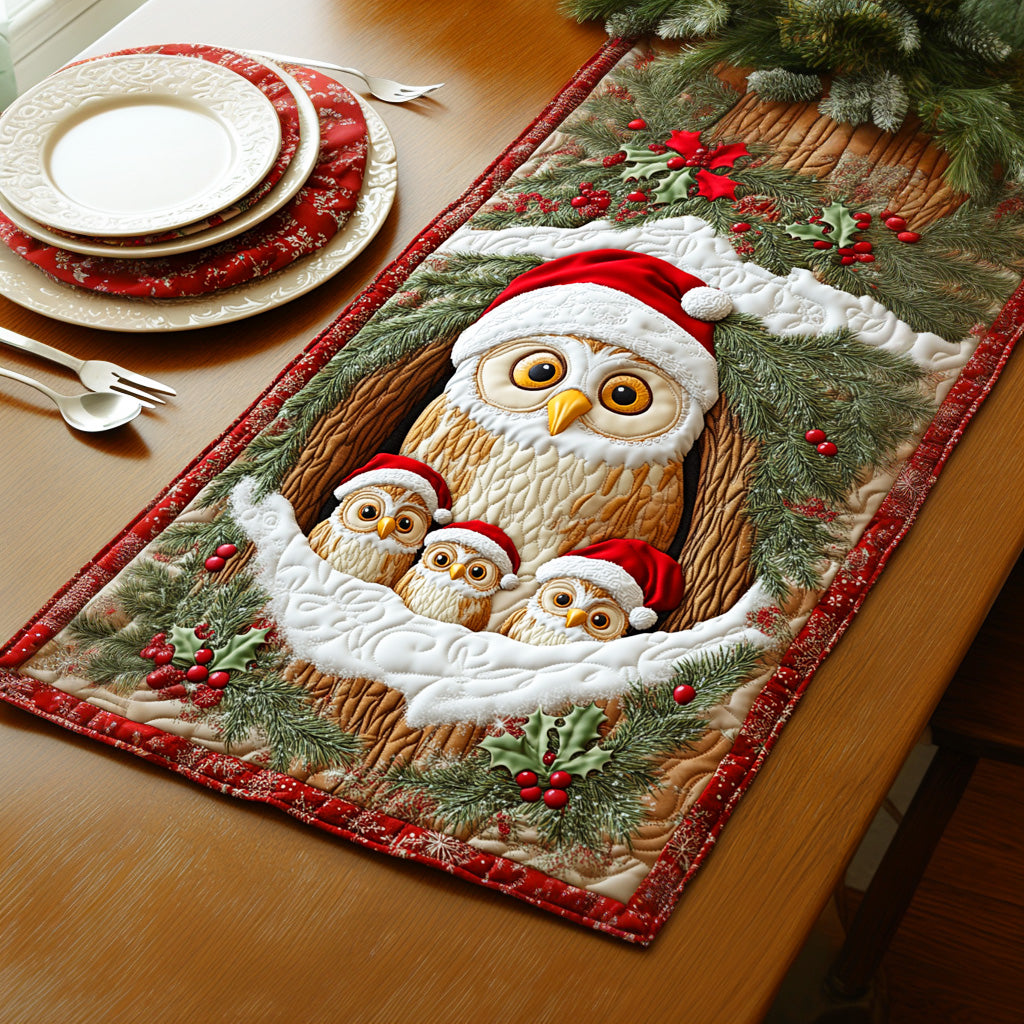 Christmas Eve Watcher Quilted Table Runner NCU0NTD687