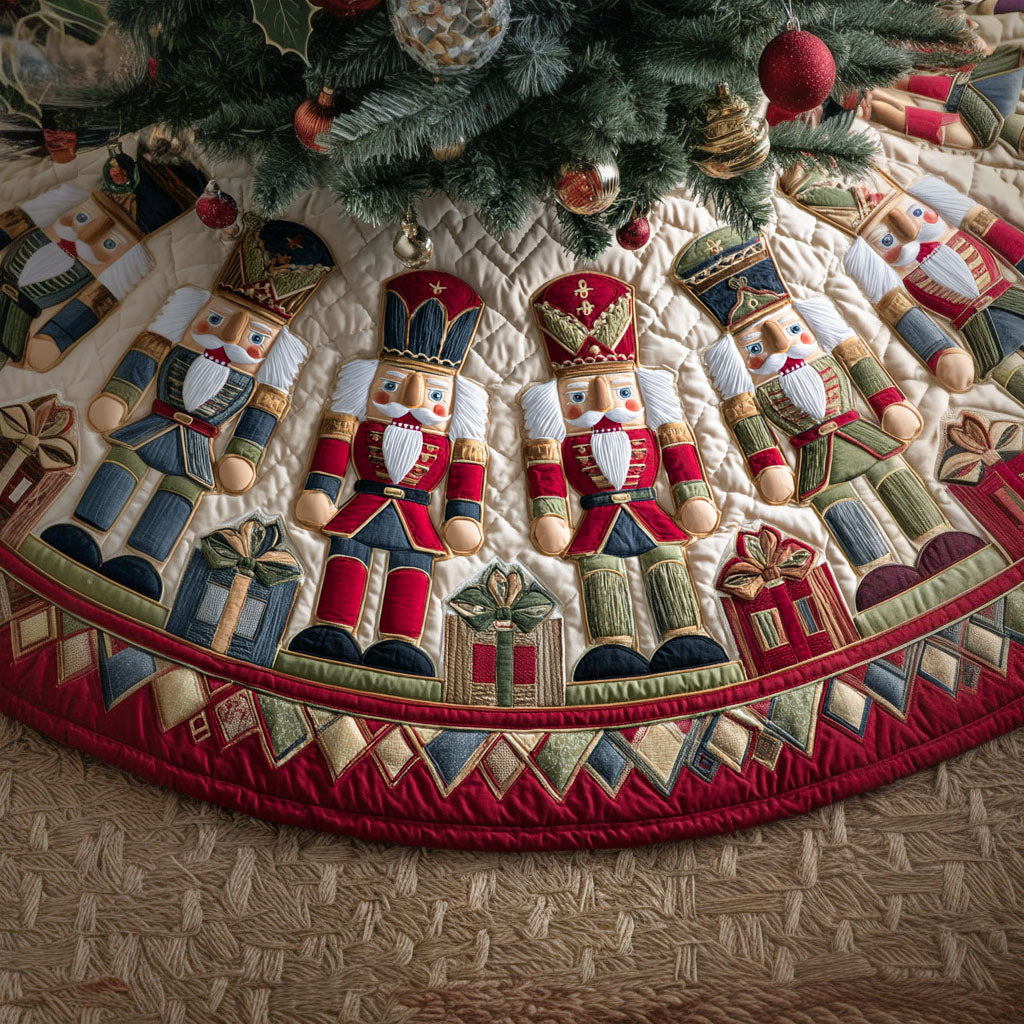 Christmas Guard Christmas Quilted Tree Skirt NCU0PTT1788 – Quiltnest