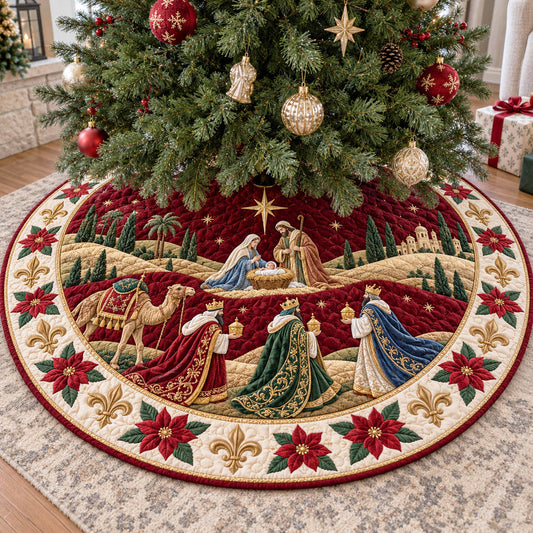 Christmas Hope Christmas Quilted Tree Skirt NCU0NTD2293