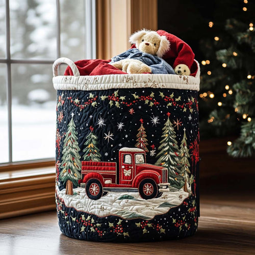 Christmas Magic Quilted Laundry Basket NCU0NNT1559