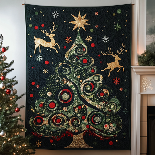 Christmas Night Quilted Blanket NCU0TL1520