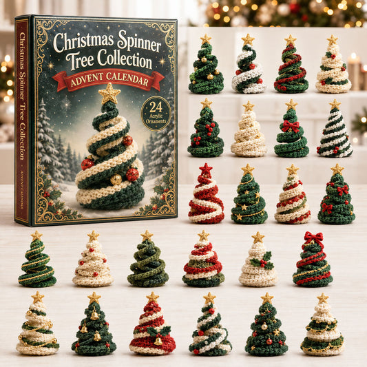 CHRISTMAS KICKOFF 40% OFF - Christmas Spinner Tree Collection Advent Calendar 2026 - 24-Day Festive Countdown, Acrylic Charms Blind Box - Gift For Christmas AC0TH178