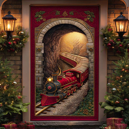Christmas Steam Voyager Quilted Door Cover NCU0XD1591