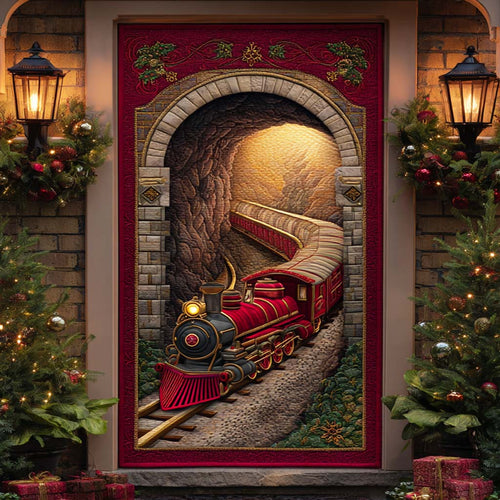 Christmas Steam Voyager Quilted Door Cover NCU0XD1591