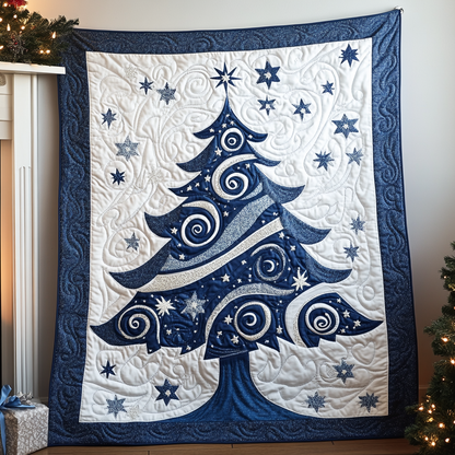 Christmas Swirl Quilted Blanket NCU0TL1524