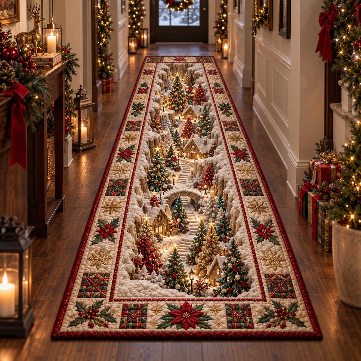 Christmas Tree Walk Runner Carpet NCU0DV2475