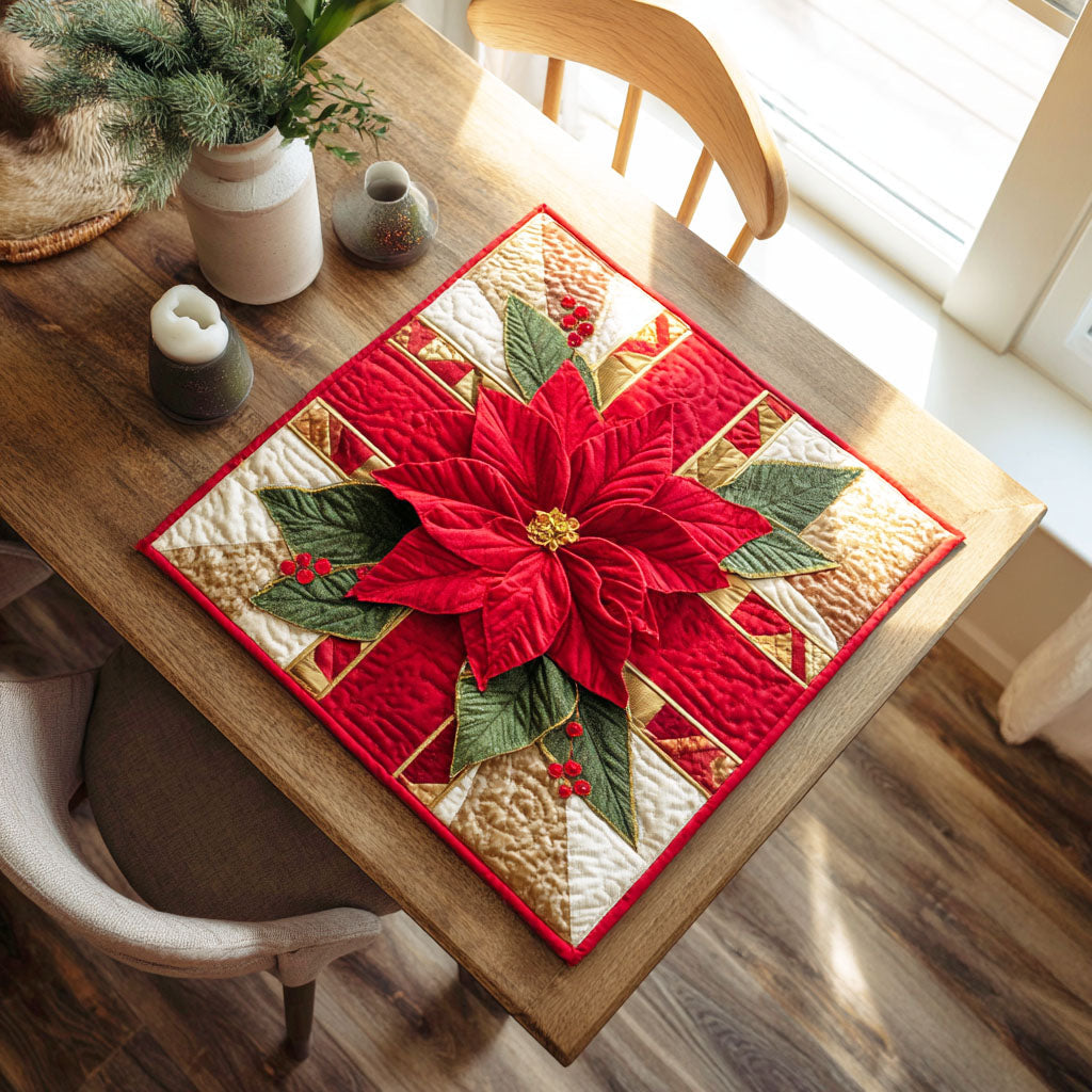 Christmas Wrap Quilted Table Topper NCU0NTD259