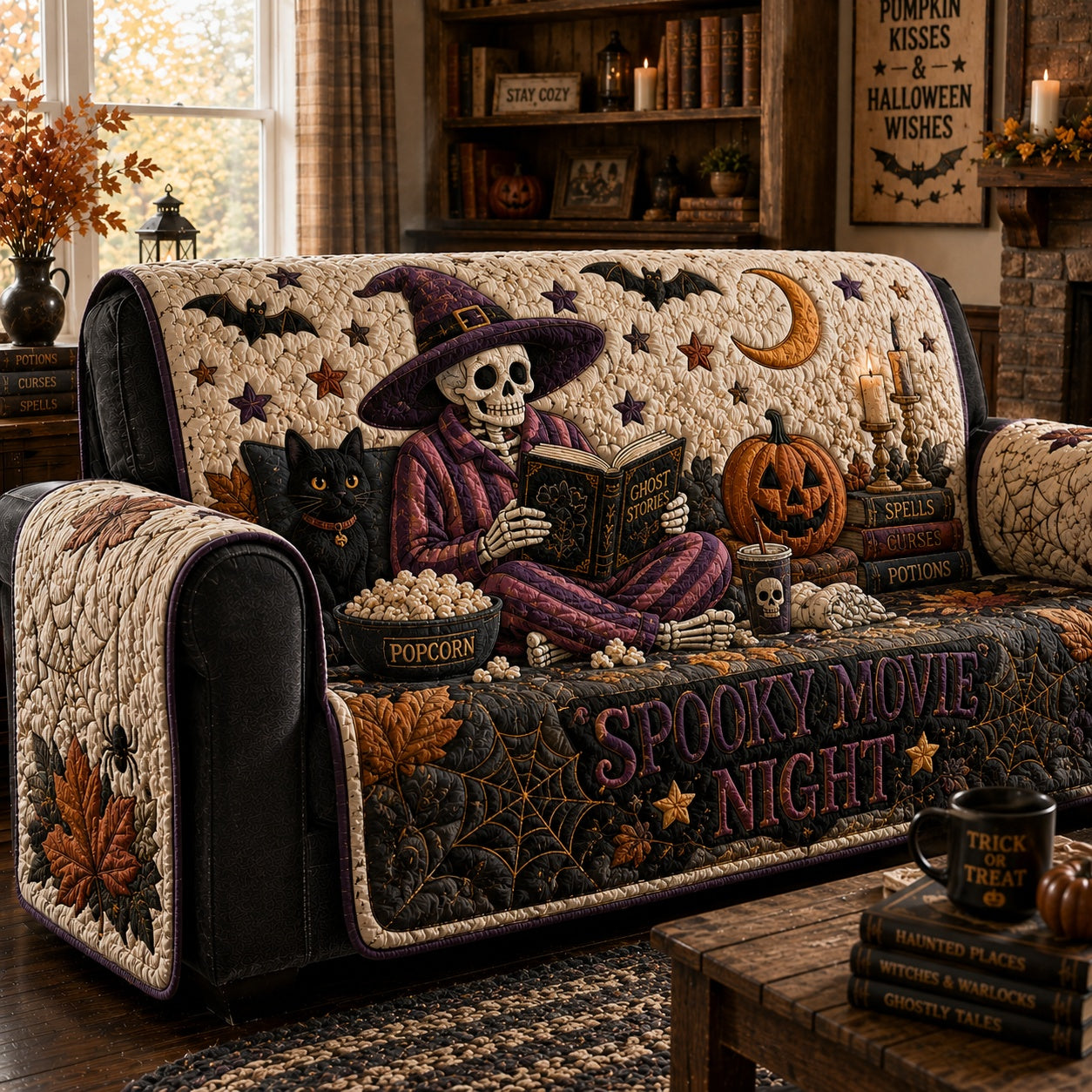Cinematic Witching Hour Quilted Sofa Cover NCU0PVL1050