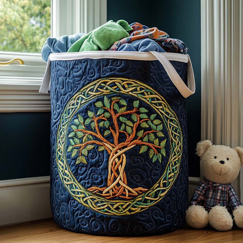 Circle Roots Quilted Laundry Basket NCU0NNT1575