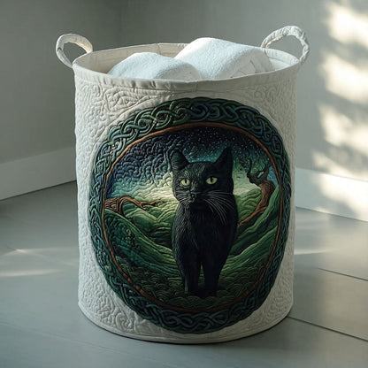 Circle of Shadows Quilted Laundry Basket NCU0PTT1633