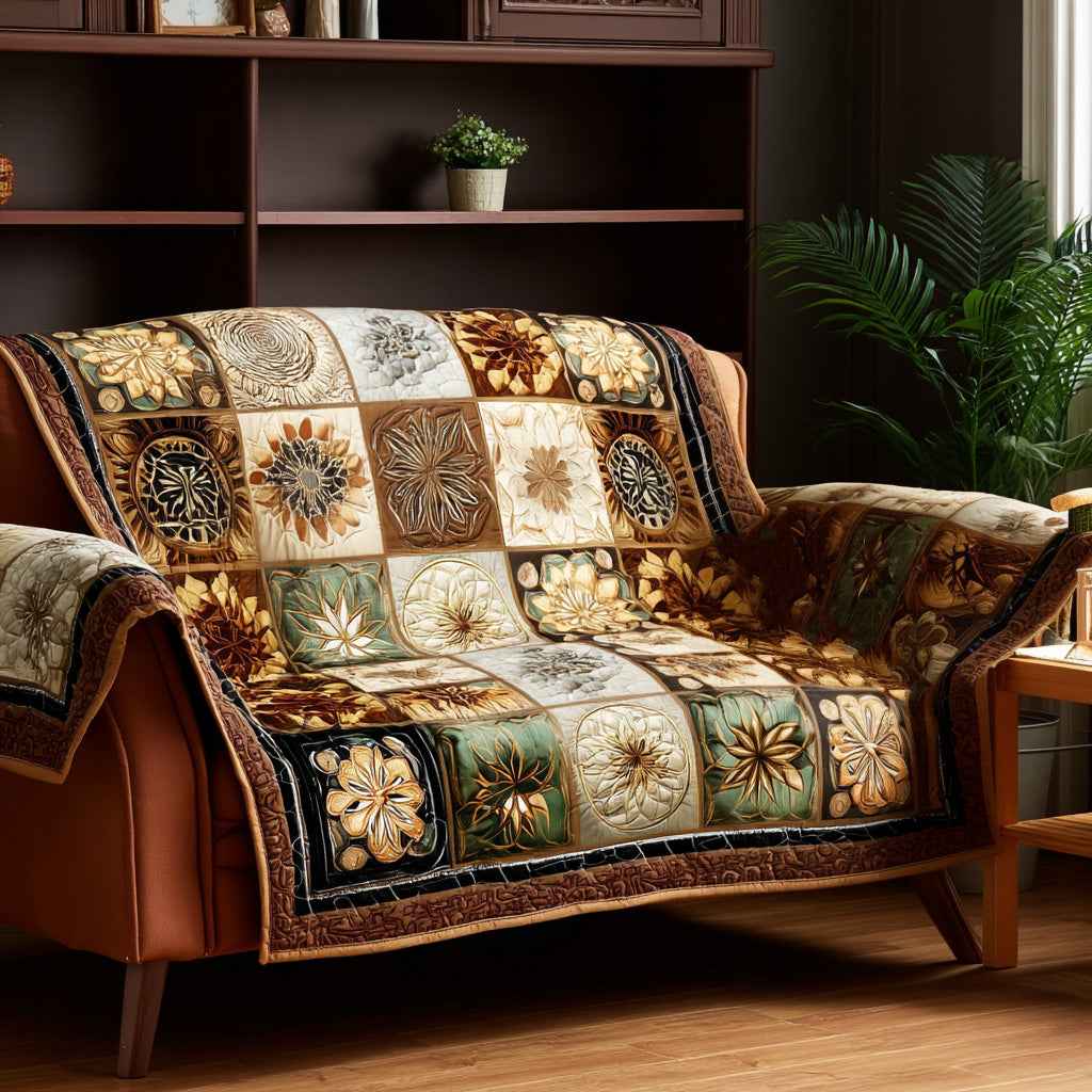 Circle of Tranquility Quilted Sofa Cover NCU0PTT603