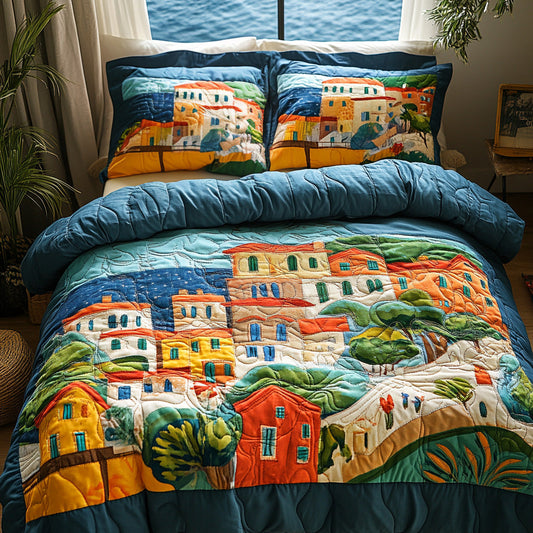 Citrus Villa 3-Piece Quilted Bedding Set NCU0DV523
