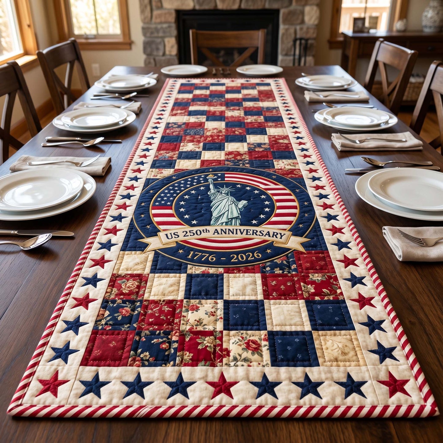 Civic Pride Quilted Table Runner NCU0HNH1057