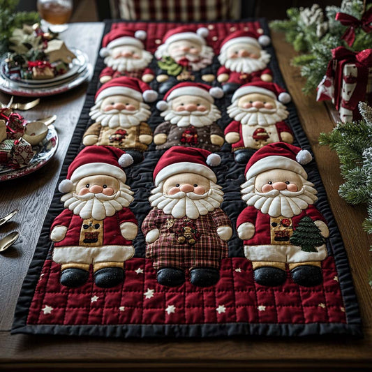 Classic Claus Quilted Table Runner NCU0DV1066