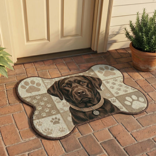 Classic Labrador Retriever Custom Shape Doormat NCU0HNH1086