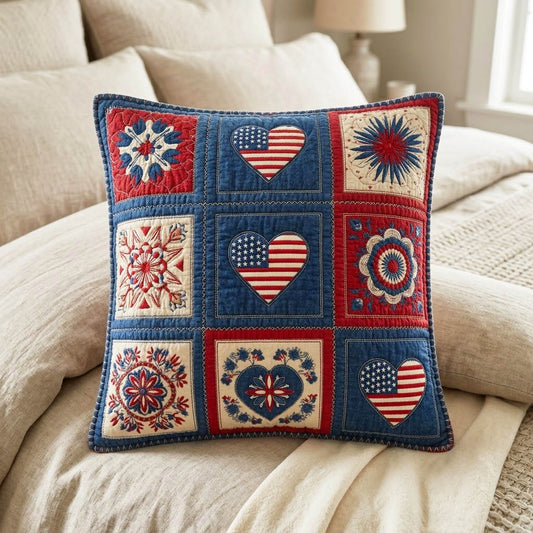 Classic Americana Quilted Pillow Case NCU0NTD1555