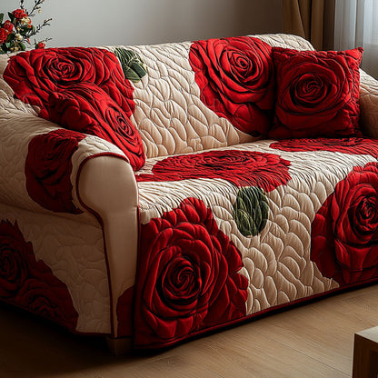 Classic Bloom Quilted Sofa Cover NCU0DDK2306