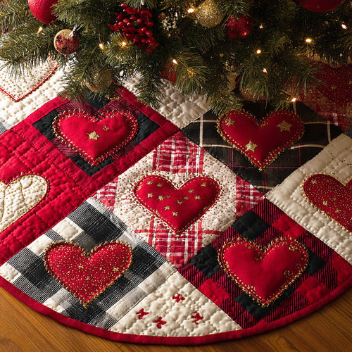 Classic Cheer Christmas Quilted Tree Skirt NCU0NTD1147