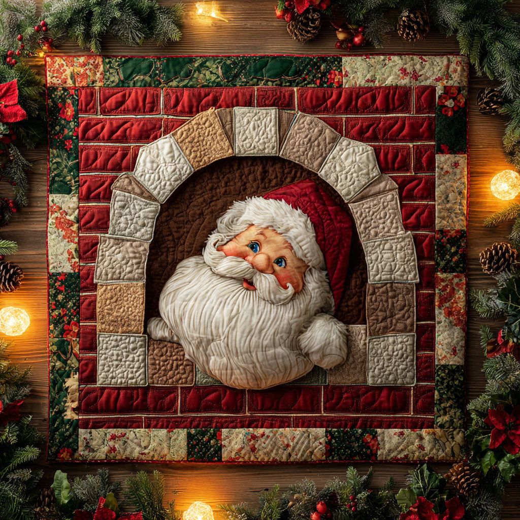 Classic Claus Quilted Table Topper NCU0NTV577