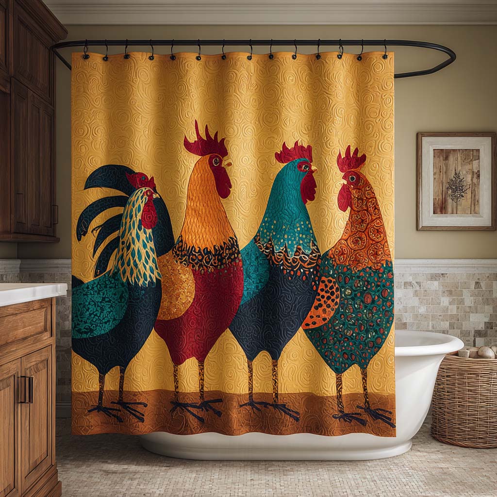 Classic Country Coop Shower Curtain NCU0NNT2955