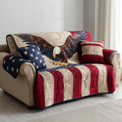 Classic Freedom Quilted Sofa Cover NCU0NXD1565