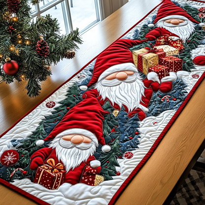 Classic Gnome Quilted Table Runner NCU0DDK1326