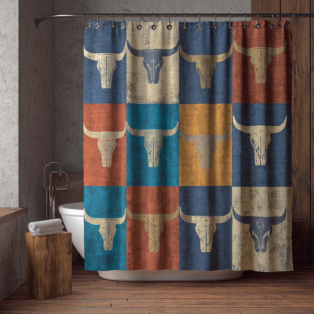 Classic Longhorn Shower Curtain NCU0NXD1434
