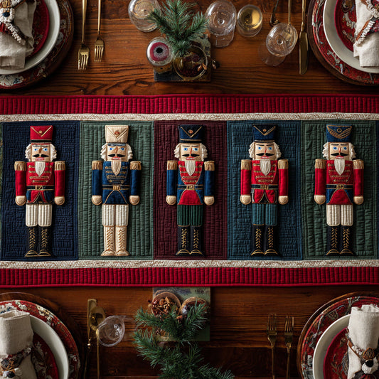 Classic Nutcracker Guard Quilted Table Runner NCU0HNH476
