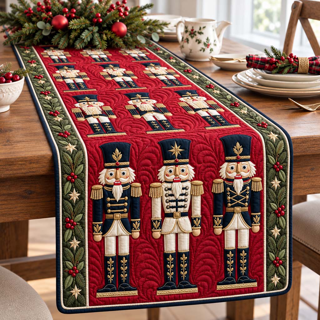 Classic Nutcracker Quilted Table Runner NCU0HNH1300