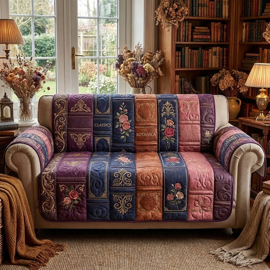 Classic Pages Quilted Sofa Cover NCU0DV2061