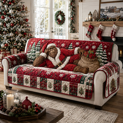 Classic Plaid Bigfoot Quilted Sofa Cover NCU0HNH1249