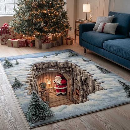 Classic Santa Christmas Area Rug NCU0HTT129