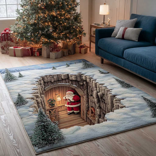 Classic Santa Christmas Area Rug NCU0HTT129