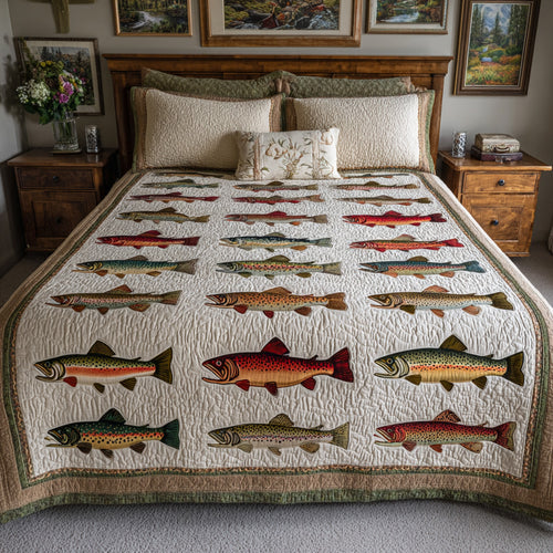 Classic Trout Row Quilted Blanket NCU0LDH833