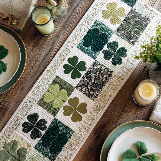 Clover Charm Quilted Table Runner NCU0DV1830