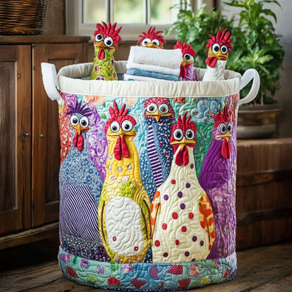 Cluck Couture Quilted Laundry Basket NCU0PTT777