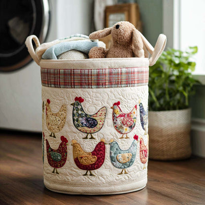 Clucky Charm Quilted Laundry Basket NCU0NNT1179