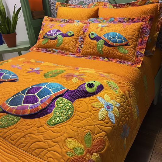 Coastal Bliss 3-Piece Quilted Bedding Set NCU0TL1840