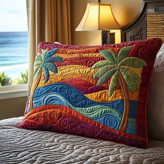 Coastal Breeze Quilted Bedding Pillow Case NCU0DV190