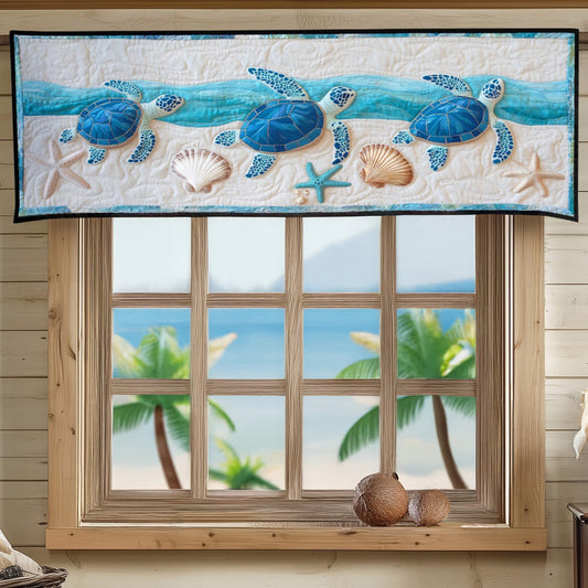 Coastal Calm Quilted Valance NCU0DV770